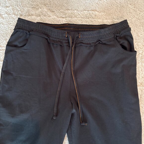 Women With Control Black Faux Drawstring Waist Pants with Pockets SZ LP NEW - Picture 2 of 6